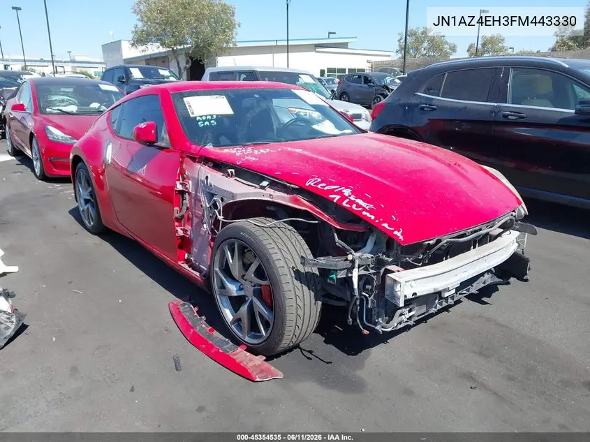 2015 Nissan 370Z Sport VIN: JN1AZ4EH3FM443330 Lot: 45354535