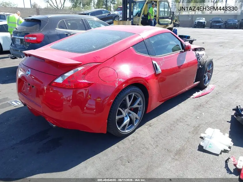 2015 Nissan 370Z Sport VIN: JN1AZ4EH3FM443330 Lot: 45354535