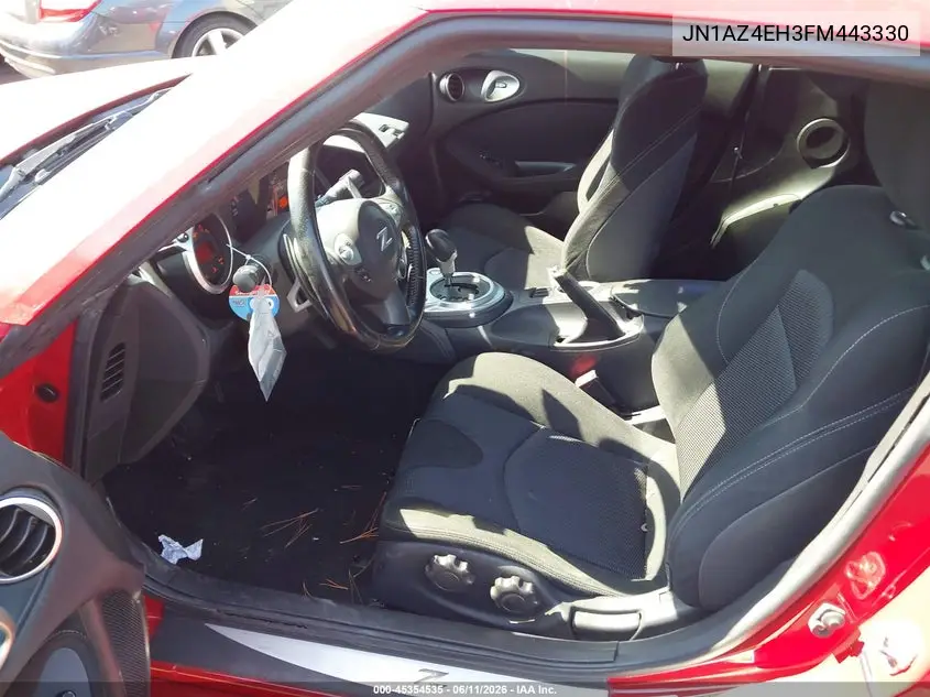 2015 Nissan 370Z Sport VIN: JN1AZ4EH3FM443330 Lot: 45354535