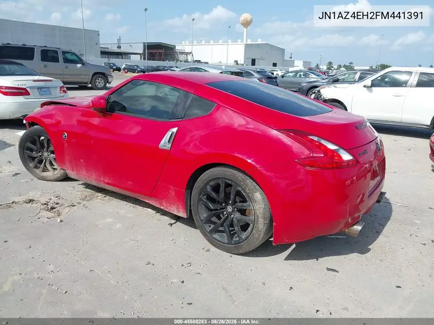 2015 Nissan 370Z VIN: JN1AZ4EH2FM441391 Lot: 45500283