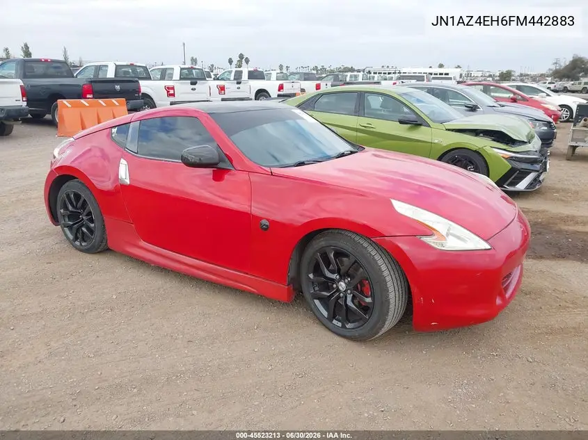 2015 Nissan 370Z VIN: JN1AZ4EH6FM442883 Lot: 45523213