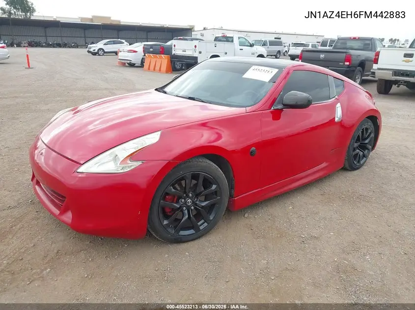 2015 Nissan 370Z VIN: JN1AZ4EH6FM442883 Lot: 45523213