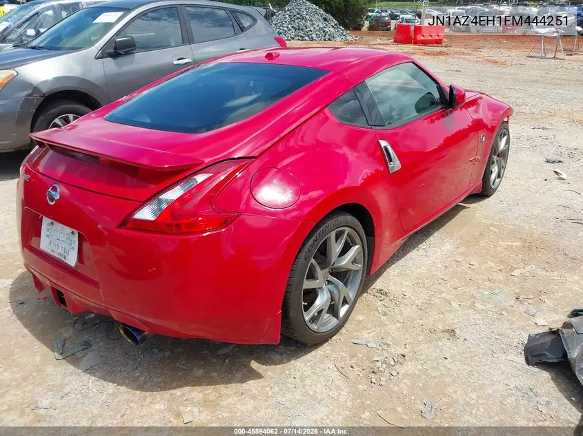 2015 Nissan 370Z Sport Tech VIN: JN1AZ4EH1FM444251 Lot: 45594062