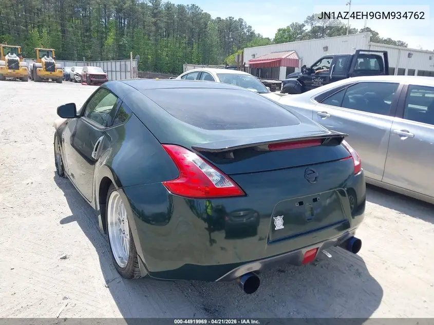 2016 Nissan 370Z VIN: JN1AZ4EH9GM934762 Lot: 44919969