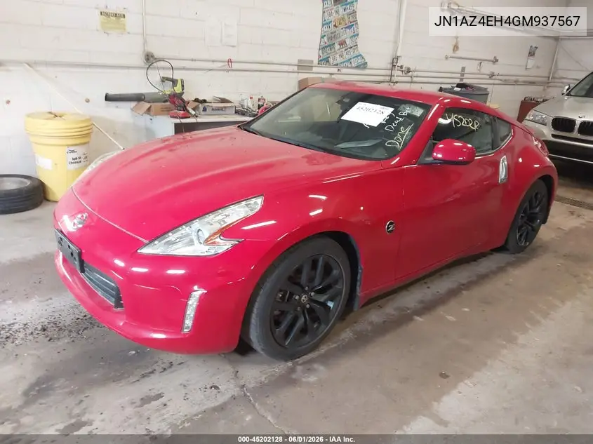 2016 Nissan 370Z VIN: JN1AZ4EH4GM937567 Lot: 45202128