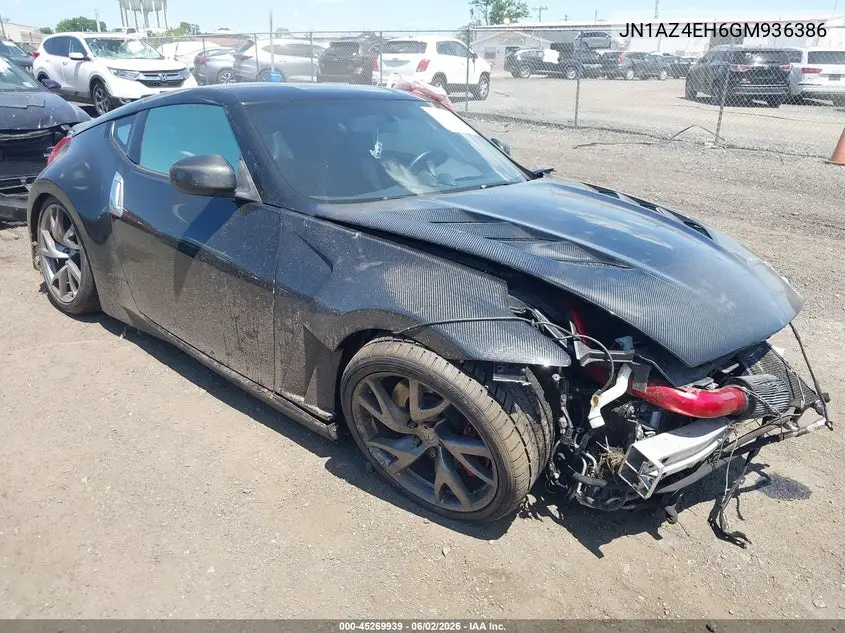 2016 Nissan 370Z Sport VIN: JN1AZ4EH6GM936386 Lot: 45269939
