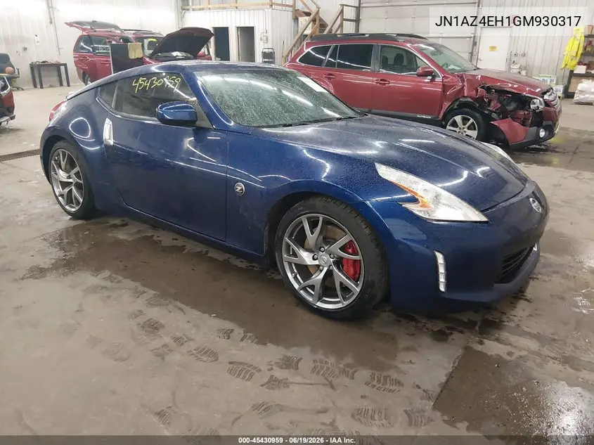 2016 Nissan 370Z Sport Tech VIN: JN1AZ4EH1GM930317 Lot: 45430959