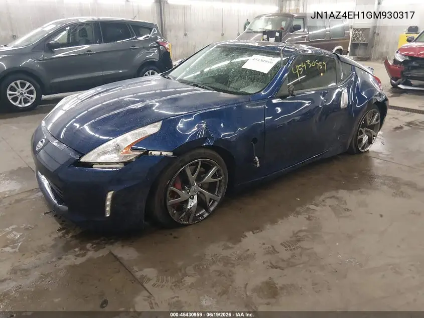 2016 Nissan 370Z Sport Tech VIN: JN1AZ4EH1GM930317 Lot: 45430959