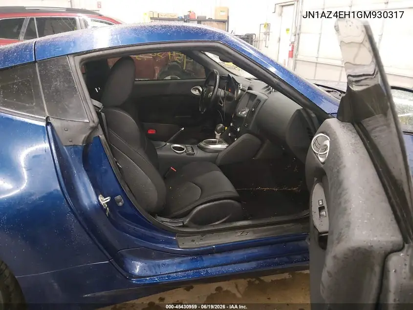 2016 Nissan 370Z Sport Tech VIN: JN1AZ4EH1GM930317 Lot: 45430959