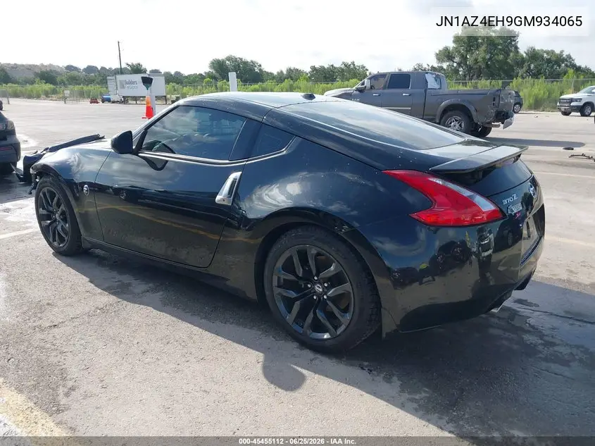 2016 Nissan 370Z Touring VIN: JN1AZ4EH9GM934065 Lot: 45455112