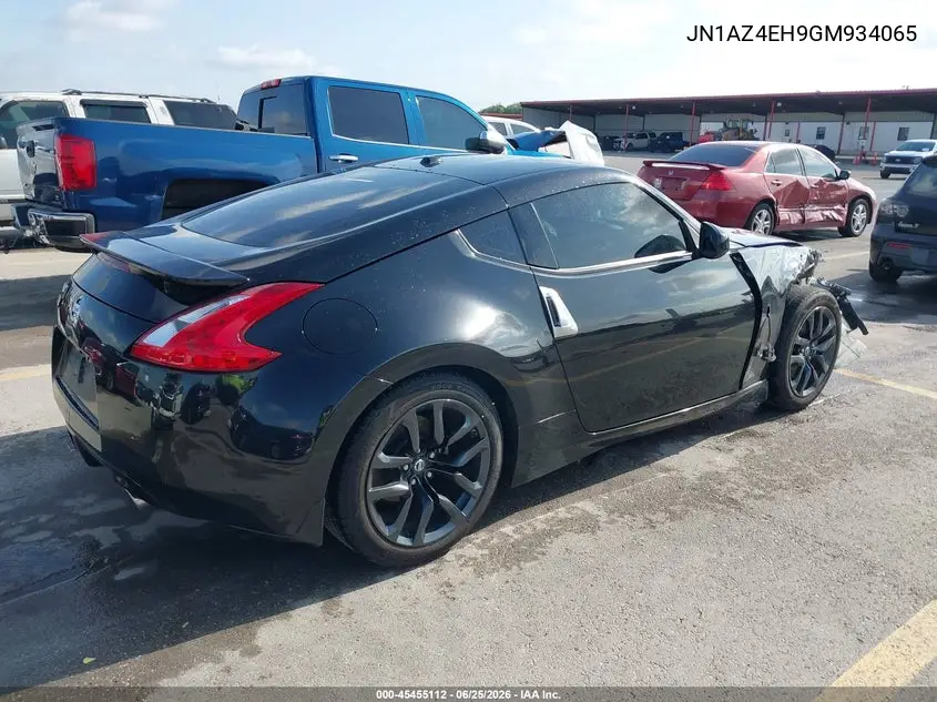 2016 Nissan 370Z Touring VIN: JN1AZ4EH9GM934065 Lot: 45455112