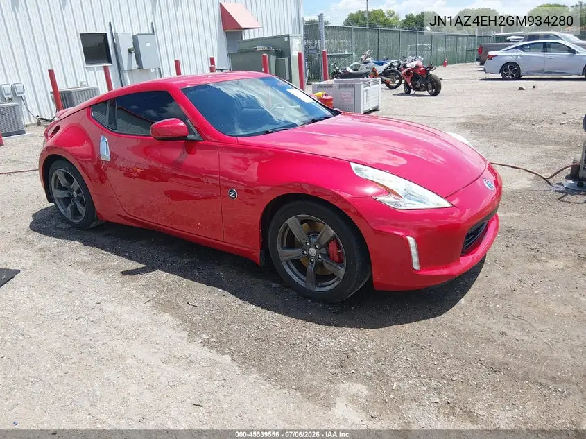 2016 Nissan 370Z Sport VIN: JN1AZ4EH2GM934280 Lot: 45539556
