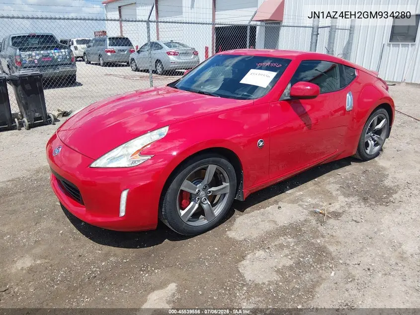 2016 Nissan 370Z Sport VIN: JN1AZ4EH2GM934280 Lot: 45539556