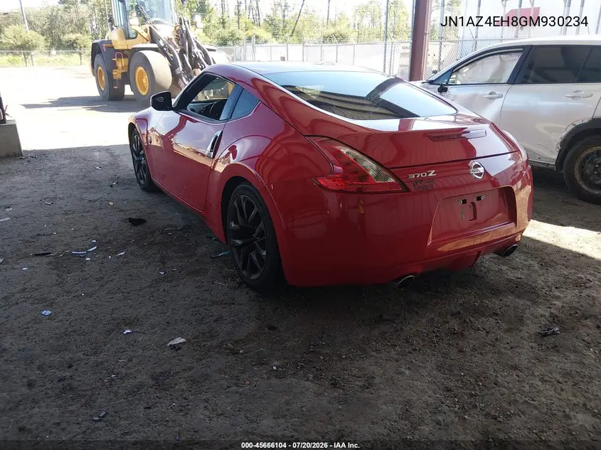 2016 Nissan 370Z VIN: JN1AZ4EH8GM930234 Lot: 45666104