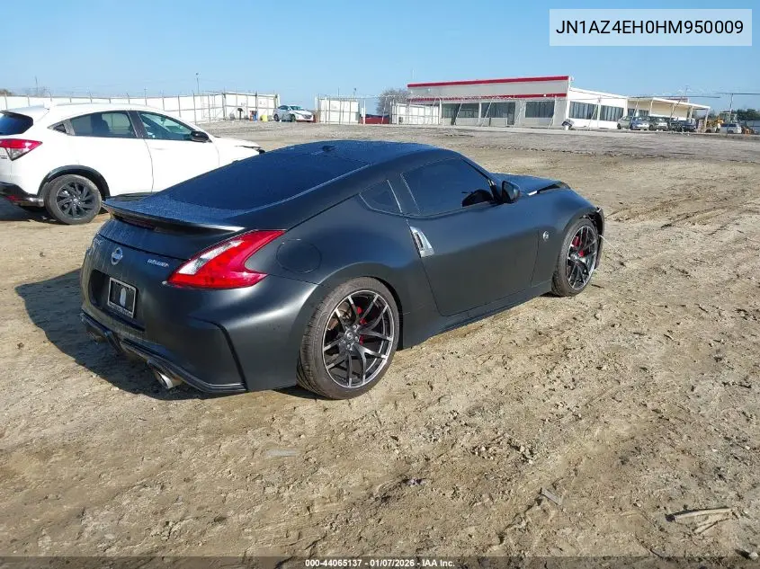 2017 Nissan 370Z Nismo Tech VIN: JN1AZ4EH0HM950009 Lot: 44065137