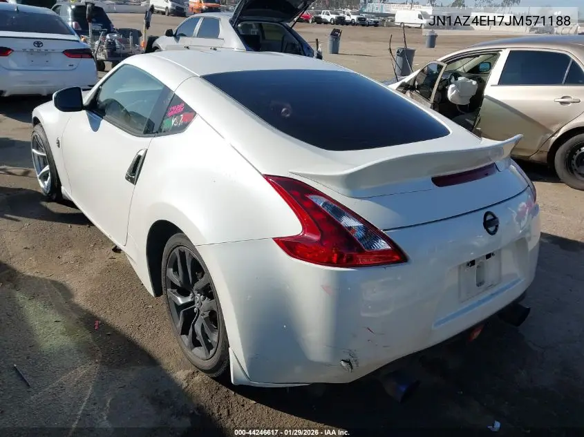 2018 Nissan 370Z VIN: JN1AZ4EH7JM571188 Lot: 44246617