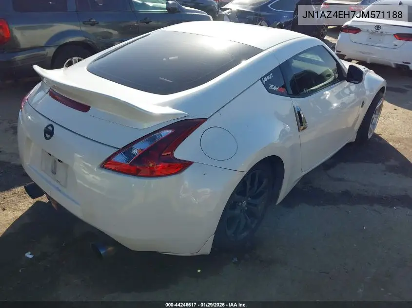 2018 Nissan 370Z VIN: JN1AZ4EH7JM571188 Lot: 44246617