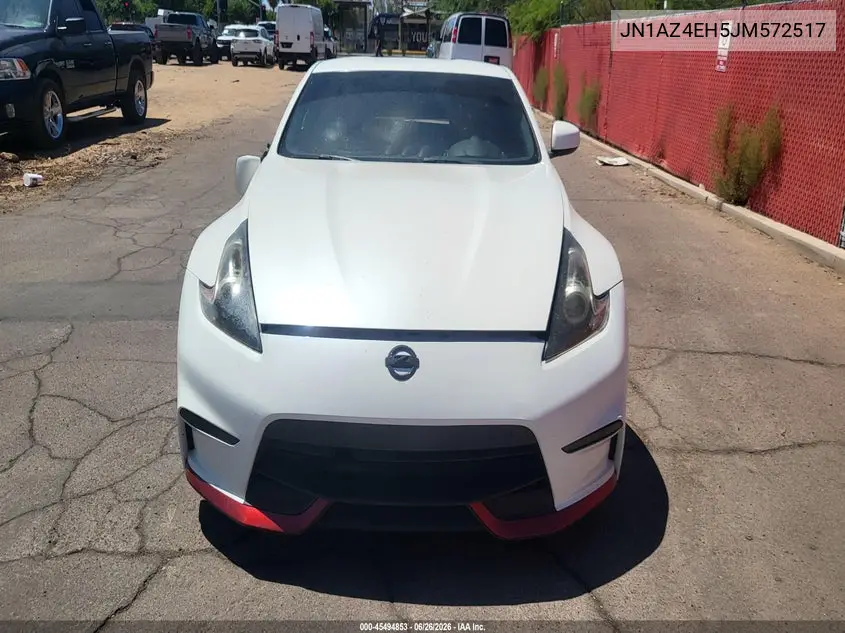 2018 Nissan 370Z VIN: JN1AZ4EH5JM572517 Lot: 45494853