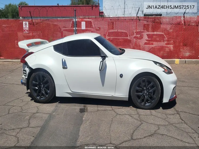 2018 Nissan 370Z VIN: JN1AZ4EH5JM572517 Lot: 45494853
