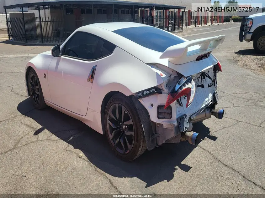 2018 Nissan 370Z VIN: JN1AZ4EH5JM572517 Lot: 45494853