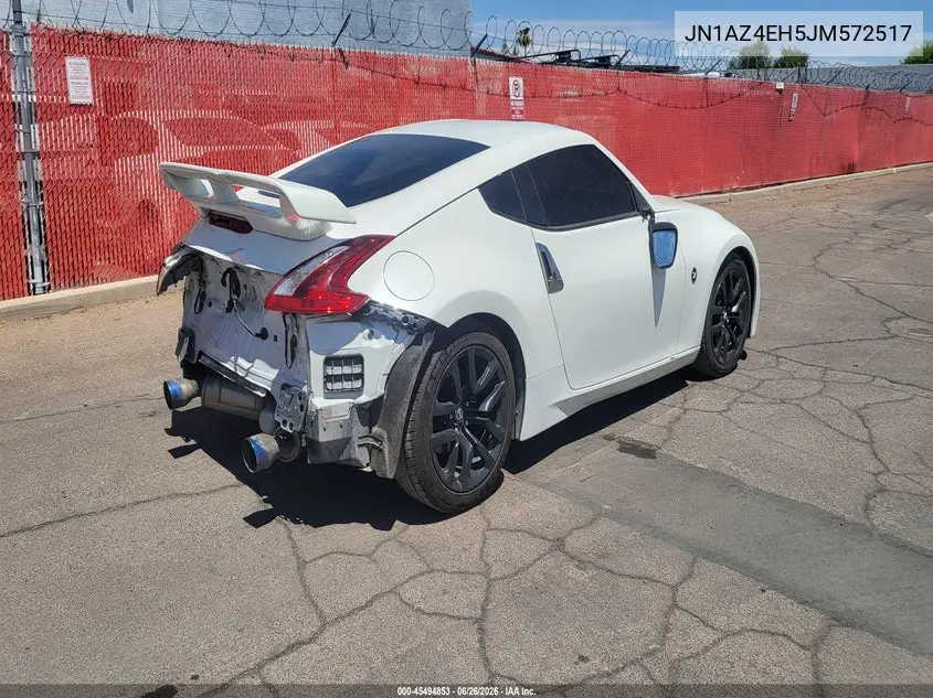 2018 Nissan 370Z VIN: JN1AZ4EH5JM572517 Lot: 45494853