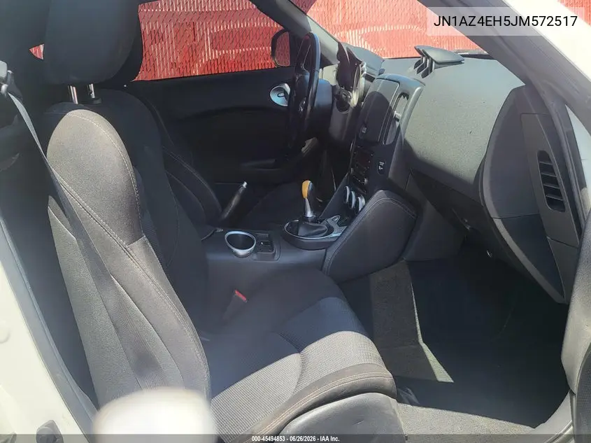 2018 Nissan 370Z VIN: JN1AZ4EH5JM572517 Lot: 45494853