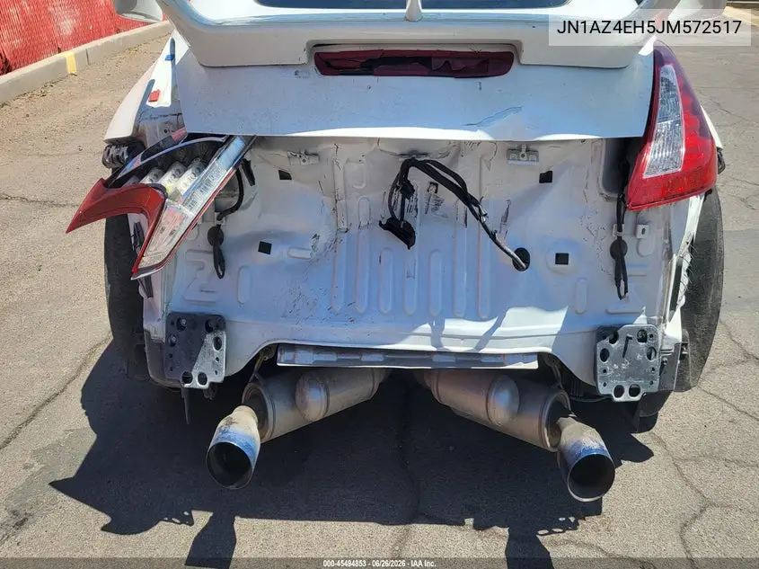 2018 Nissan 370Z VIN: JN1AZ4EH5JM572517 Lot: 45494853