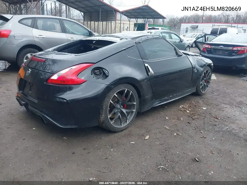 2020 Nissan 370Z Sport 6-Speed Manual VIN: JN1AZ4EH5LM820669 Lot: 44715640