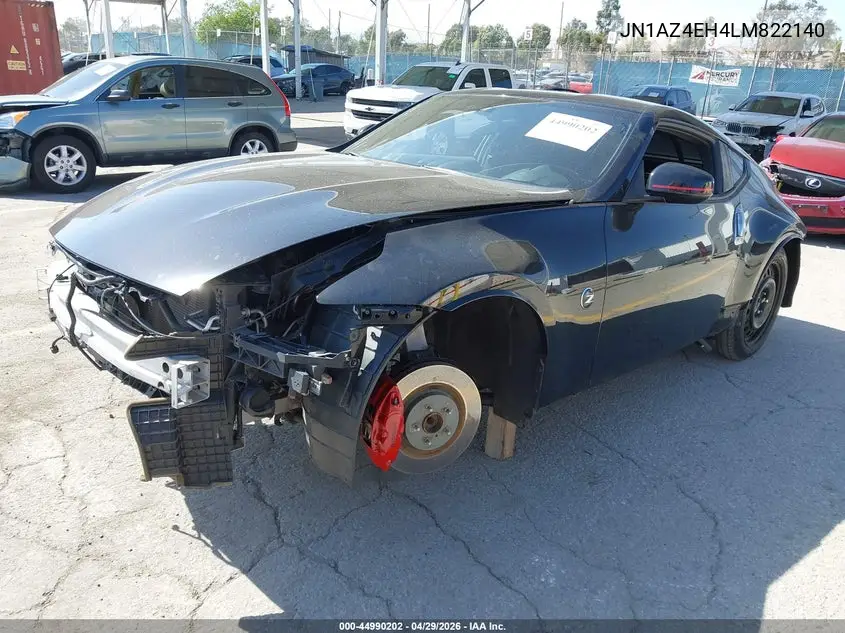 2020 Nissan 370Z Nismo 6-Speed Manual VIN: JN1AZ4EH4LM822140 Lot: 44990202