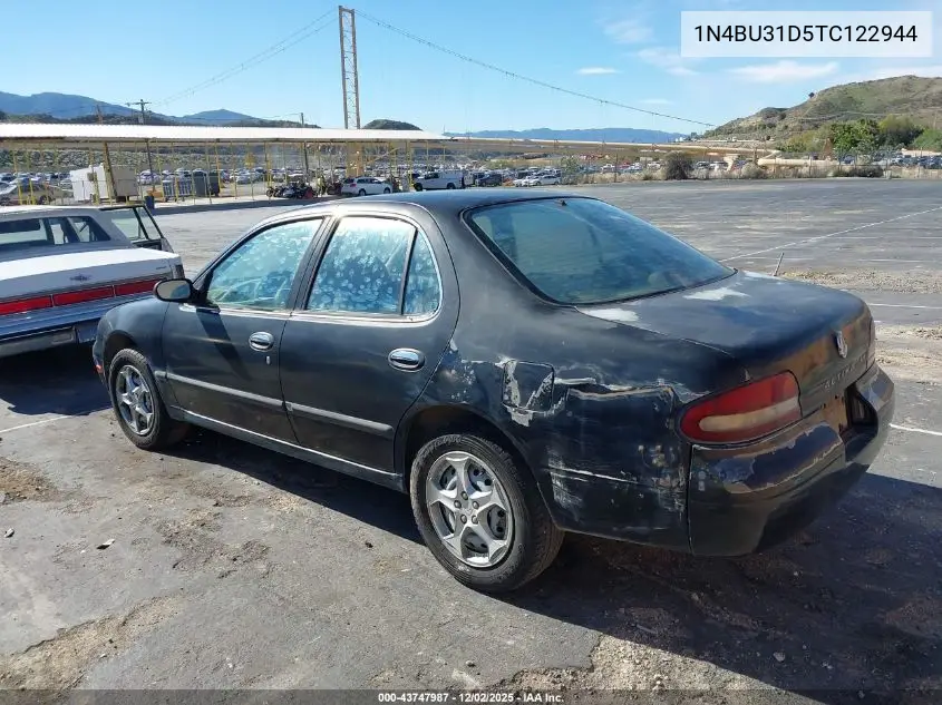 1996 Nissan Altima Xe/Gxe/Se/Gle VIN: 1N4BU31D5TC122944 Lot: 43747987