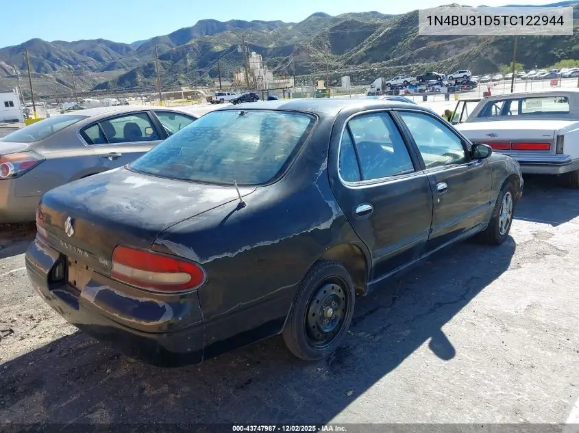1996 Nissan Altima Xe/Gxe/Se/Gle VIN: 1N4BU31D5TC122944 Lot: 43747987