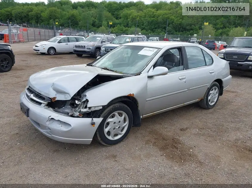 1999 Nissan Altima Gle/Gxe/Se/Se-L/Xe VIN: 1N4DL01D2XC216764 Lot: 45149468