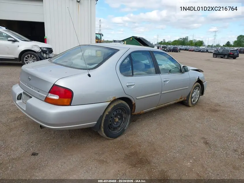 1999 Nissan Altima Gle/Gxe/Se/Se-L/Xe VIN: 1N4DL01D2XC216764 Lot: 45149468