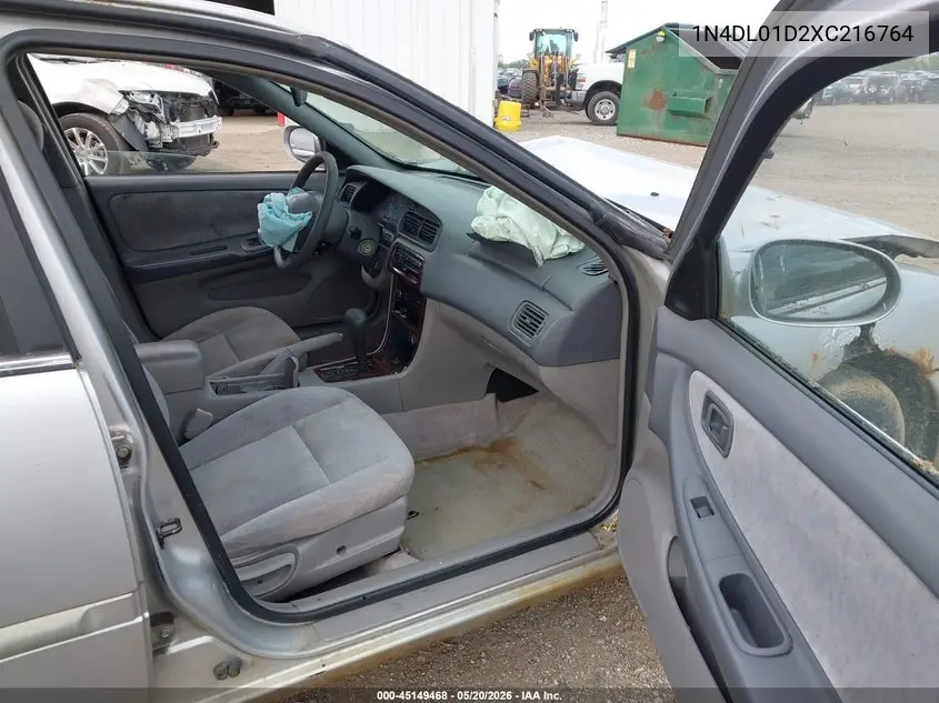 1999 Nissan Altima Gle/Gxe/Se/Se-L/Xe VIN: 1N4DL01D2XC216764 Lot: 45149468