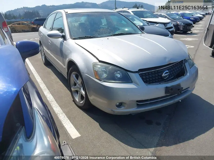 2005 Nissan Altima Se/Sl/Se-R VIN: 1N4BL11E25C163664 Lot: 40079078