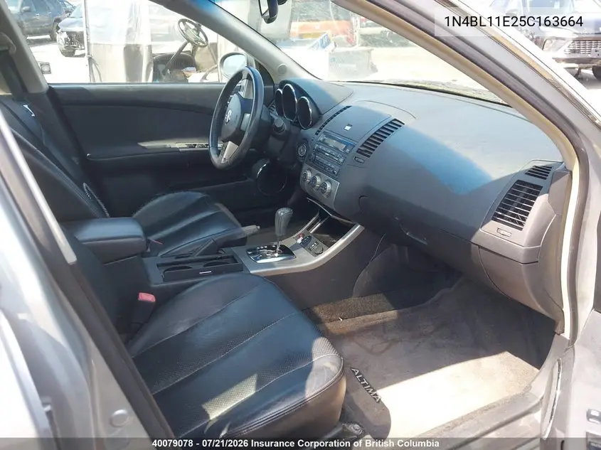 2005 Nissan Altima Se/Sl/Se-R VIN: 1N4BL11E25C163664 Lot: 40079078