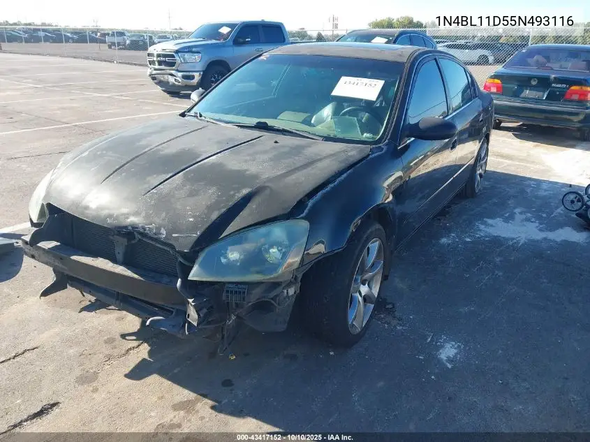 1N4BL11D55N493116 2005 Nissan Altima 3.5 Se