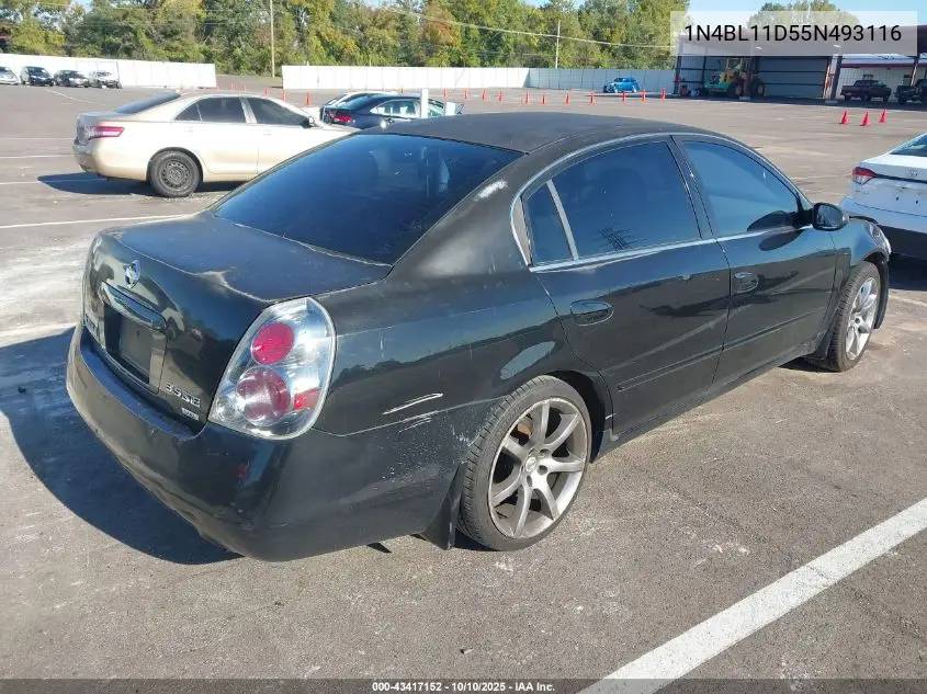 1N4BL11D55N493116 2005 Nissan Altima 3.5 Se