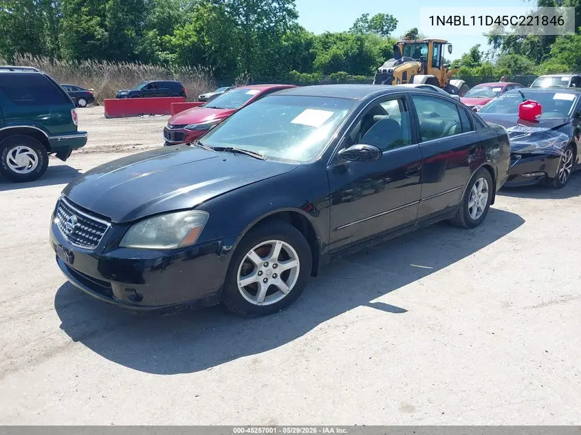 2005 Nissan Altima 3.5 Sl VIN: 1N4BL11D45C221846 Lot: 45257001