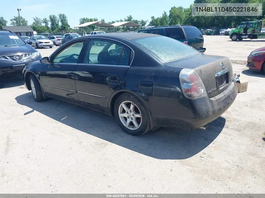 2005 Nissan Altima 3.5 Sl VIN: 1N4BL11D45C221846 Lot: 45257001