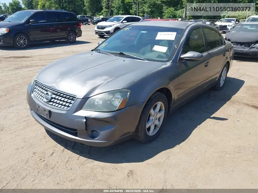 2005 Nissan Altima 2.5 S VIN: 1N4AL11D55C360377 Lot: 45264896