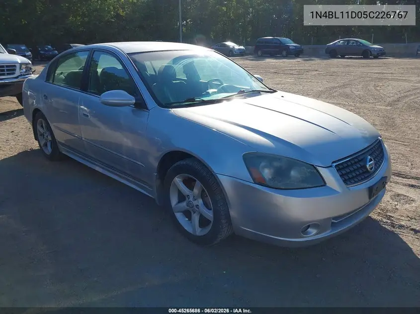 2005 Nissan Altima 3.5 Se VIN: 1N4BL11D05C226767 Lot: 45265686