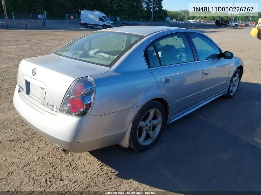 2005 Nissan Altima 3.5 Se VIN: 1N4BL11D05C226767 Lot: 45265686
