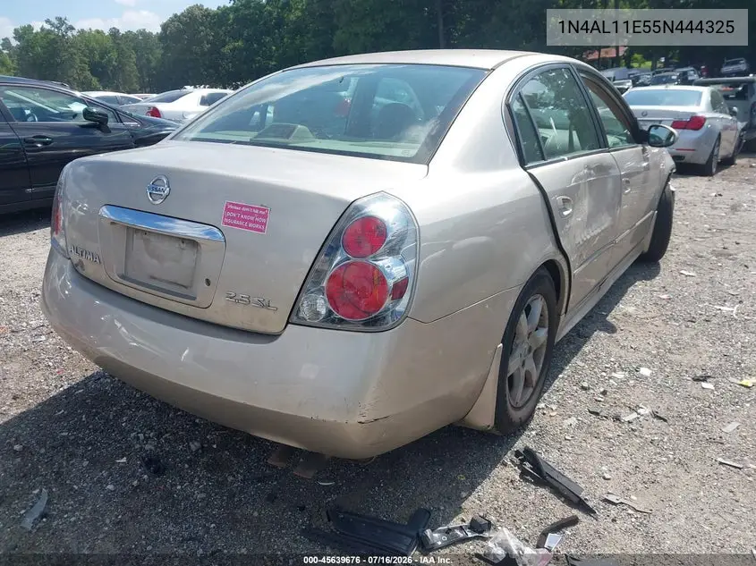2005 Nissan Altima 2.5 S VIN: 1N4AL11E55N444325 Lot: 45639676