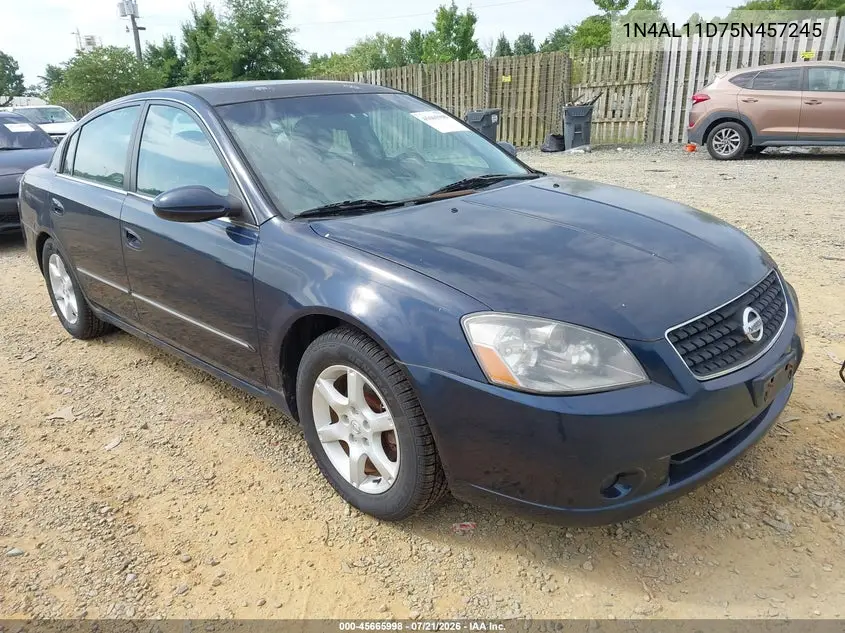 2005 Nissan Altima 2.5 S VIN: 1N4AL11D75N457245 Lot: 45665998