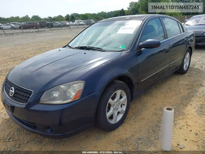 2005 Nissan Altima 2.5 S VIN: 1N4AL11D75N457245 Lot: 45665998