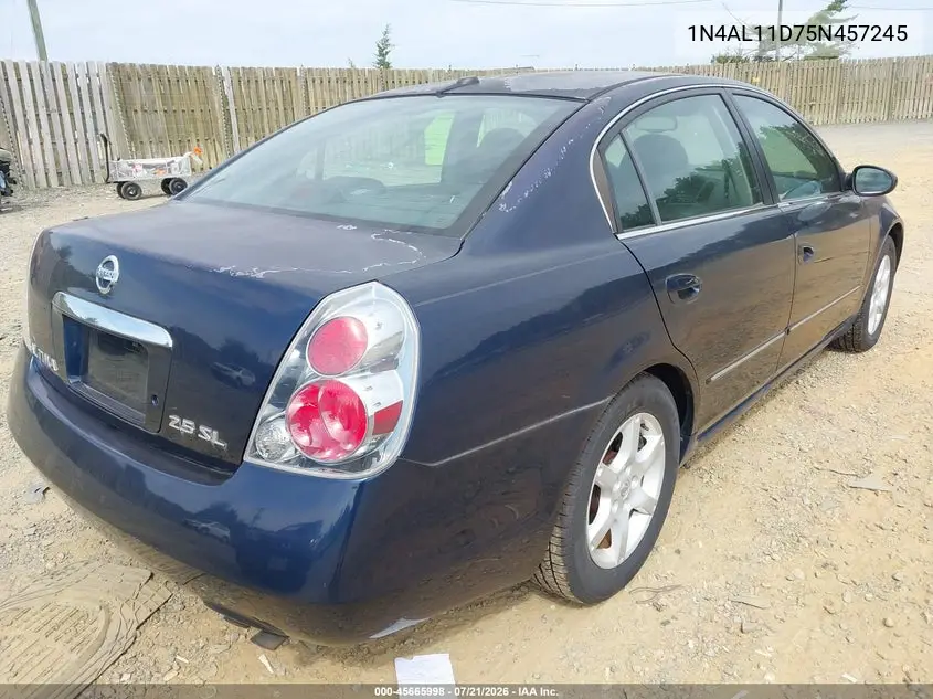 2005 Nissan Altima 2.5 S VIN: 1N4AL11D75N457245 Lot: 45665998