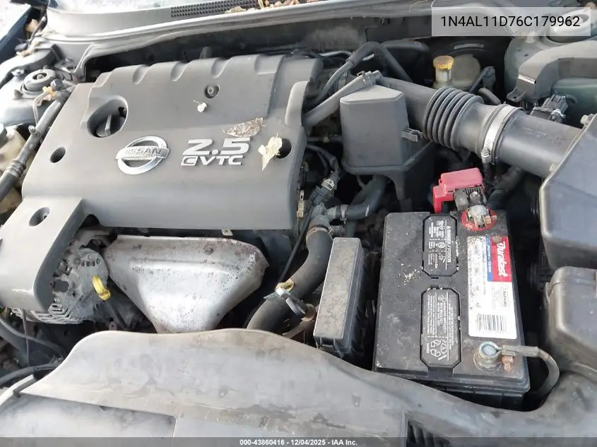 1N4AL11D76C179962 2006 Nissan Altima 2.5 S