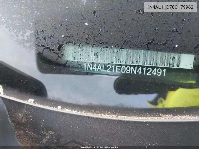 1N4AL11D76C179962 2006 Nissan Altima 2.5 S