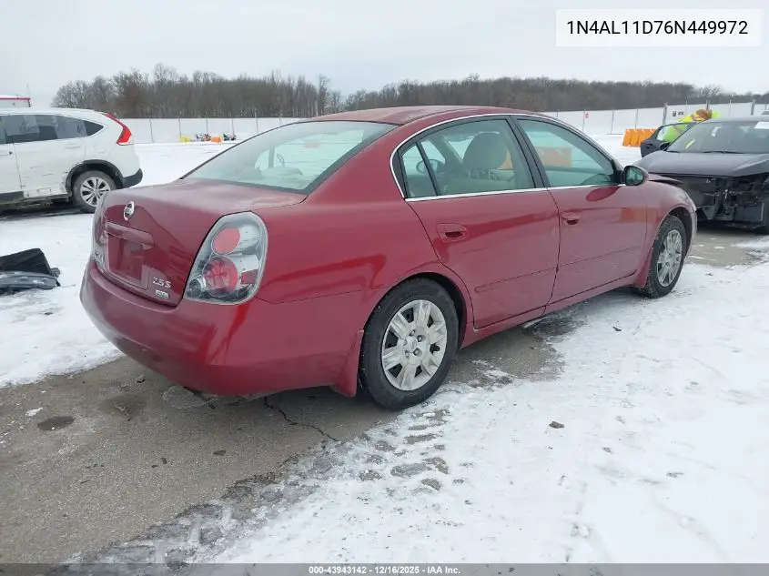 1N4AL11D76N449972 2006 Nissan Altima 2.5 S